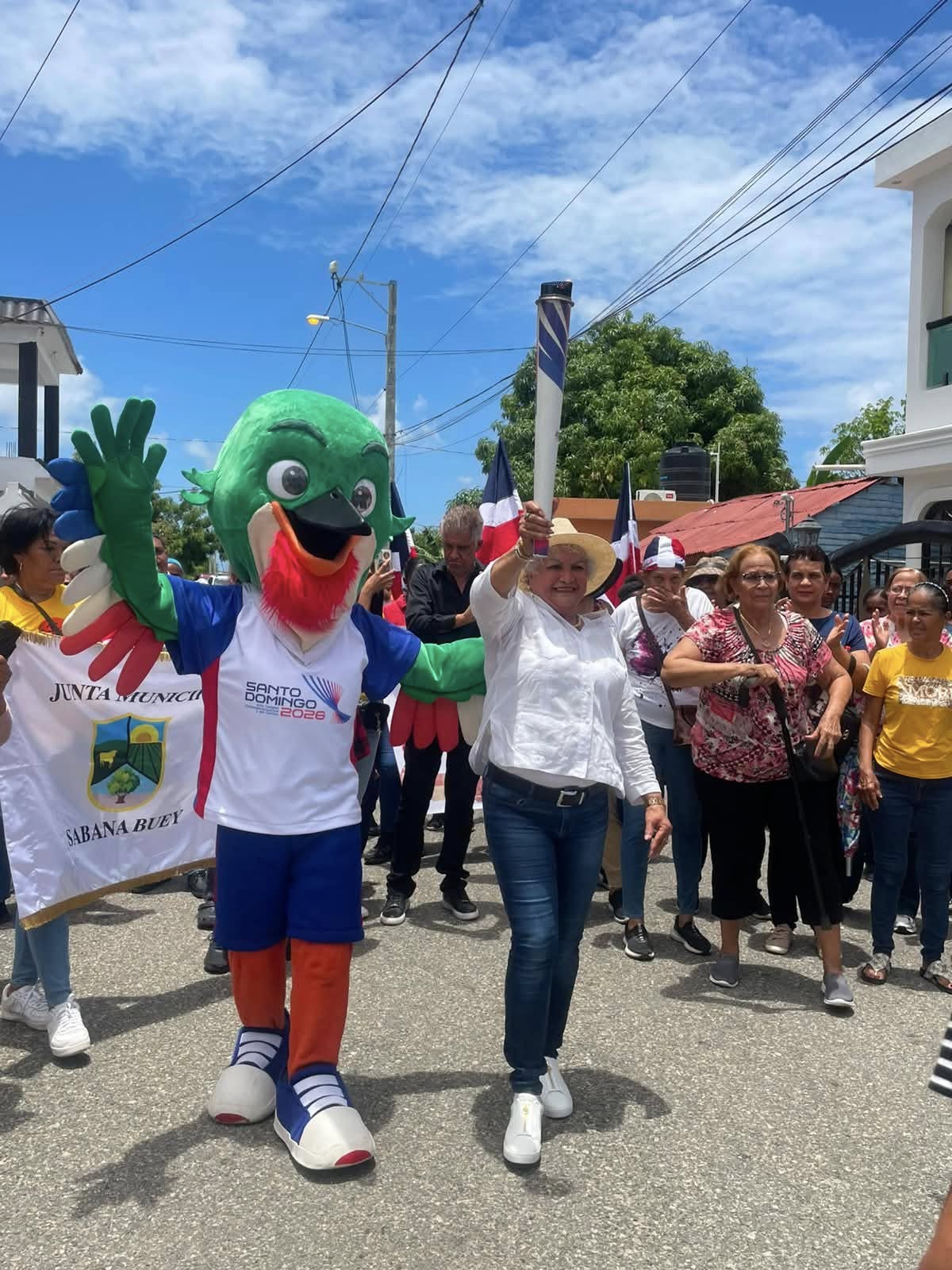 RECIBIMIENTO DE LA ANTORCHA DE LOS JUEGOS CENTROAMERICANOS Y DEL CARIBE.